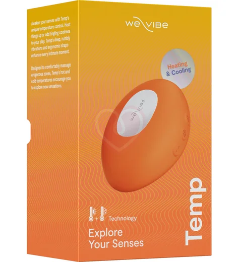 Вибратор для клитора We-Vibe Temp с функциями нагрева и охлаждения оранжевый фото 14