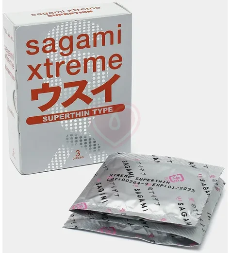 Ультратонкие презервативы Sagami Xtreme Superthin 004 3 шт фото 3
