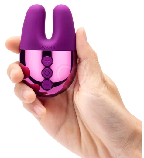 Мини-вибратор с двумя кончиками Le Wand Double Vibe фиолетовый фото 3