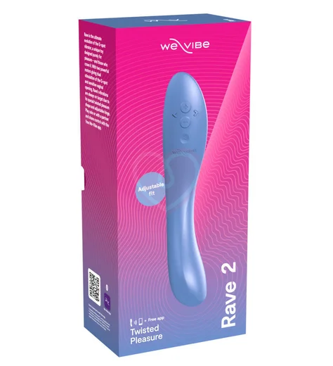 Вибратор для зоны G We-Vibe Rave 2 с управлением от приложения голубой фото 2