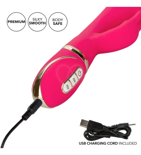 Мягкий вибратор-кролик Signature Ultra-Soft Rabbit розовый фото 5