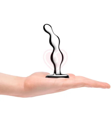 Металлический рельефный стимулятор b-Vibe Stainless Steel Anal Beads фото 7