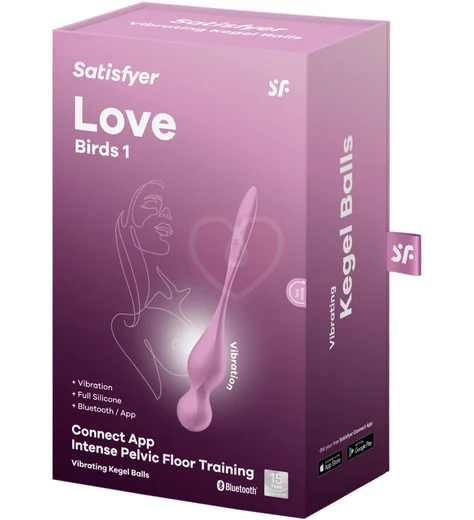 Вагинальные шарики с вибрацией Satisfyer Love Birds 1 розовые фото 3