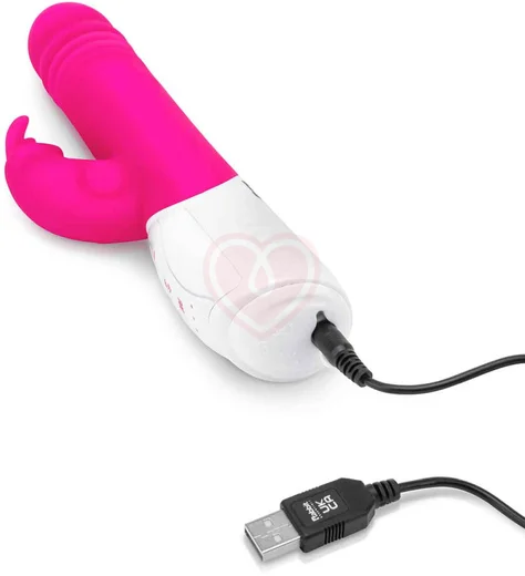 Вибратор-кролик с пульсацией G-Spot Thrusting Rabbit розовый фото 10