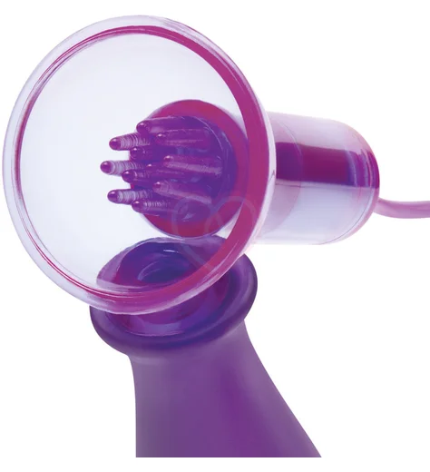 Вибропомпы для сосков с пультом Remote Control Vibrating Nipple Suckers фиолетовые фото 4