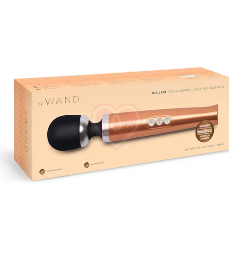 Вибромассажёр Le Wand Die Cast розовое золото фото 3