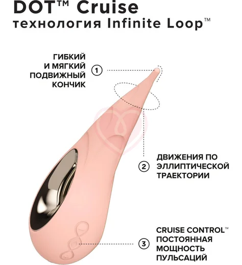 Точечный вибростимулятор Lelo Dot Cruise бежевый фото 2