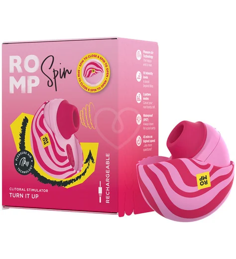 Вакуумно-волновой стимулятор клитора Romp Spin розовый фото 9