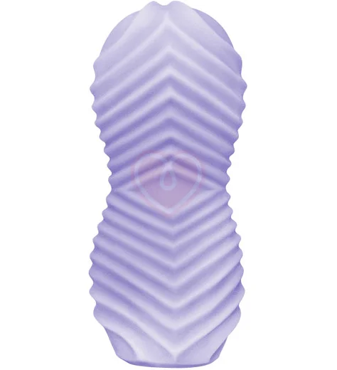 Мастурбатор с двойным рельефом Marshmallow Fuzzy Lavander лавандовый фото 2