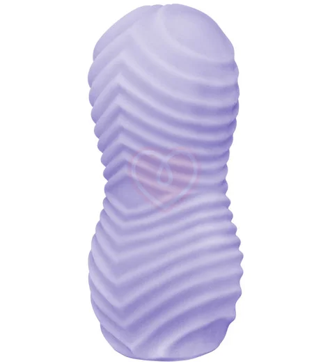 Мастурбатор с двойным рельефом Marshmallow Fuzzy Lavander лавандовый фото 5