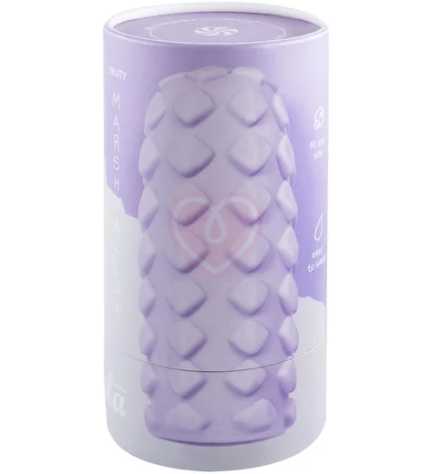 Мастурбатор с двухсторонним рельефом Marshmallow Maxi Fruity фиолетовый фото 6