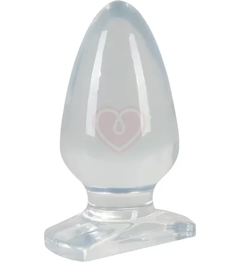 Большая прозрачная анальная пробка Crystal Clear Big Plug фото 2