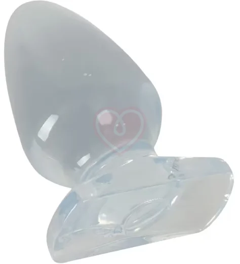 Большая прозрачная анальная пробка Crystal Clear Big Plug фото 3