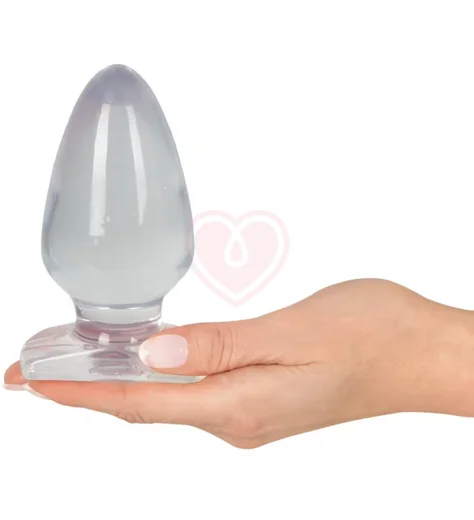 Большая прозрачная анальная пробка Crystal Clear Big Plug фото 4