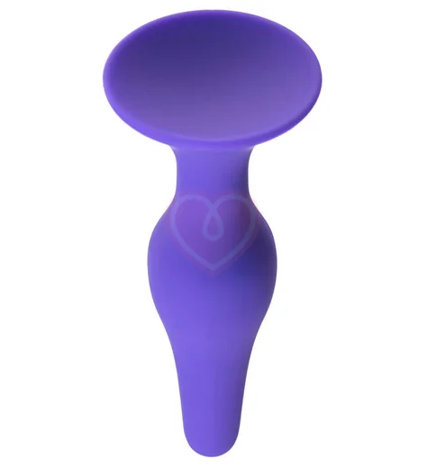 Силиконовая анальная пробка ToyFa A-Toys небольшая фиолетовая фото 6
