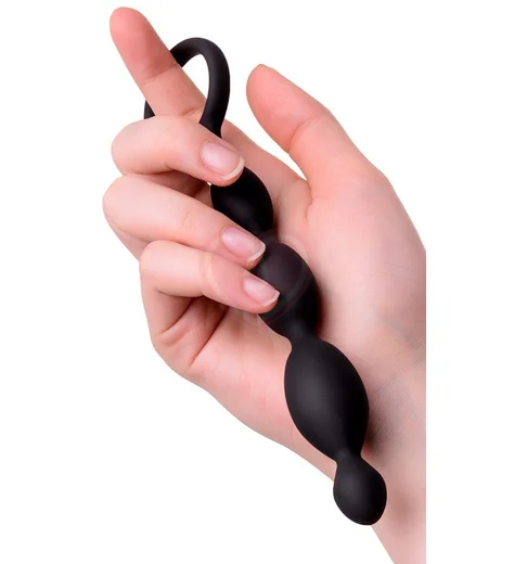 Анальная цепочка со звеньями Toyfa A-toys S чёрная фото 5