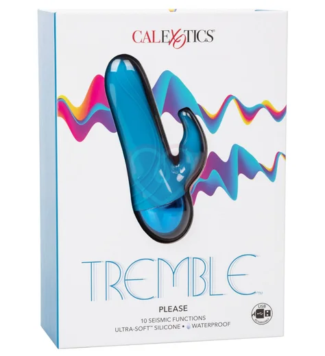 Мини-вибратор с клиторальным стимулятором Tremble Please фото 5