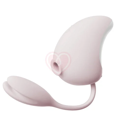 Вакуумный стимулятор с виброяйцом Osuga Obonny розовый фото 2