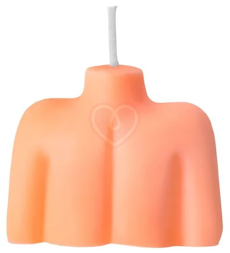 Декоративная свеча Женский силуэт Pecado BDSM оранжевая фото 2