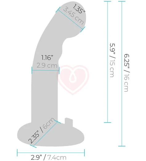 Страпон с крупной головкой Pegasus с вибрацией и пультом управления 16 см бирюзовый фото 4