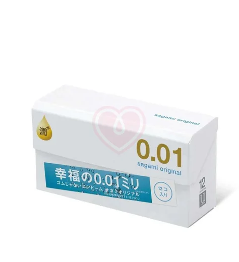 Полиуретановые презервативы Sagami Original 001 Extra Lub с увеличенным количеством смазки 12 шт фото 3