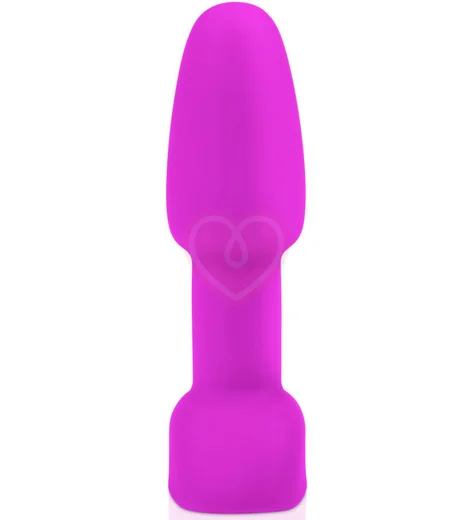 Анальная вибропробка с ротацией b-Vibe Rimming Petite розовая фото 2