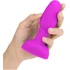 Анальная вибропробка с ротацией b-Vibe Rimming Petite розовая фото 3