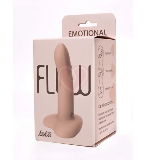 Фаллоимитатор на присоске в форме сердца Flow Emotional телесный фото 6