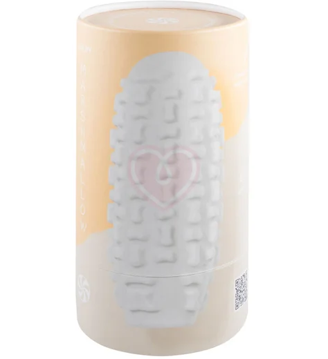 Мастурбатор с двухсторонним рельефом Marshmallow Maxi Syrupy белый фото 4