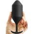 Утяжелённая анальная пробка для ношения b-Vibe Snug Plug 5 большая чёрная фото 4