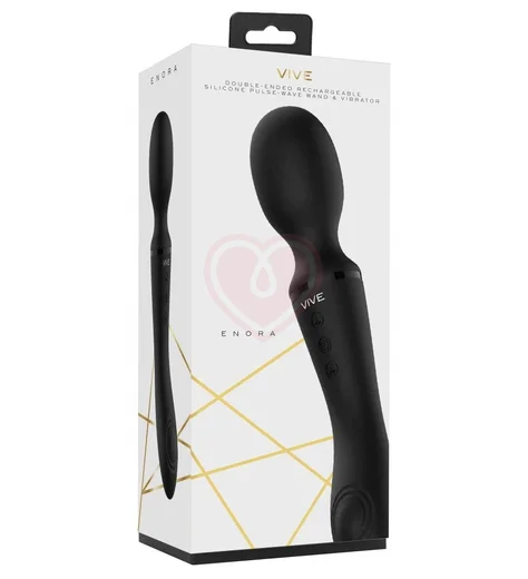 Двухсторонний мини-вибромассажёр Enora чёрный фото 4