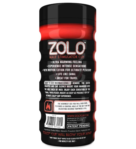 Мастурбатор с разогревающей смазкой Zolo Fire Cup фото 3