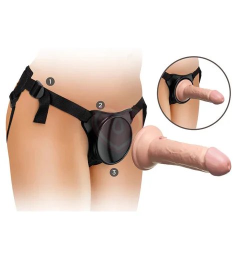 Страпон с силиконовой насадкой Beginner's Silicone Body Dock Kit фото 6