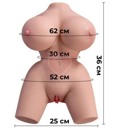 Мастурбатор женский торс с вагиной анусом и вибрацией Frieda фото 9