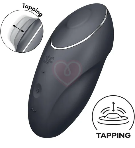 Клиторальный вибратор с функцией жидкого воздуха Tap Climax 1 серый фото 6