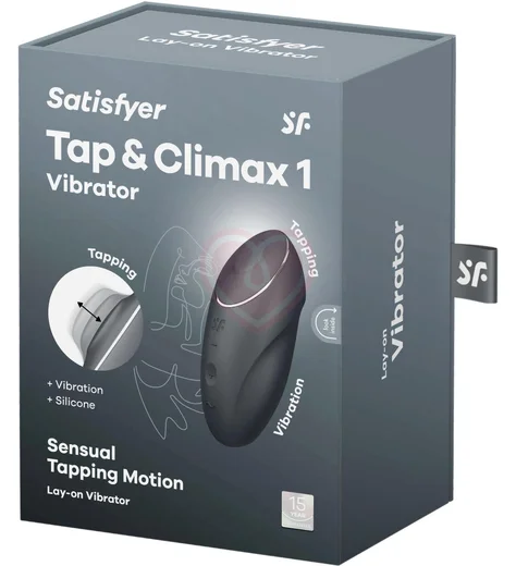Клиторальный вибратор с функцией жидкого воздуха Tap Climax 1 серый фото 7