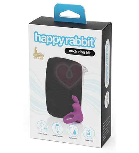 Эрекционное колечко Happy Rabbit Cock Ring Kit с сумочкой для хранения фото 2