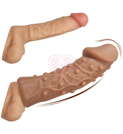 Стимулирующая насадка с пупырышками Kokos Extreme Sleeve ES006-M фото 3