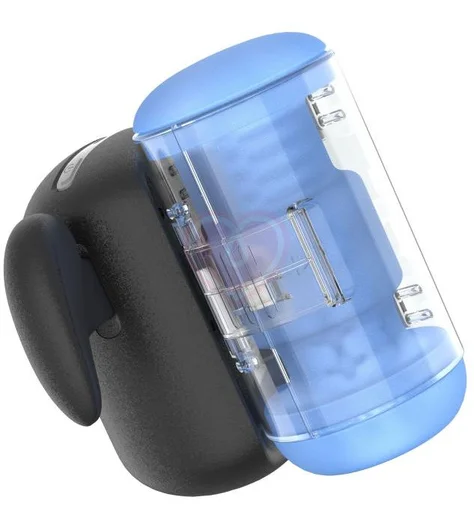 Робот-мастурбатор с вибрацией и нагревом Amovibe Black Knight Massaging Beads фото 2