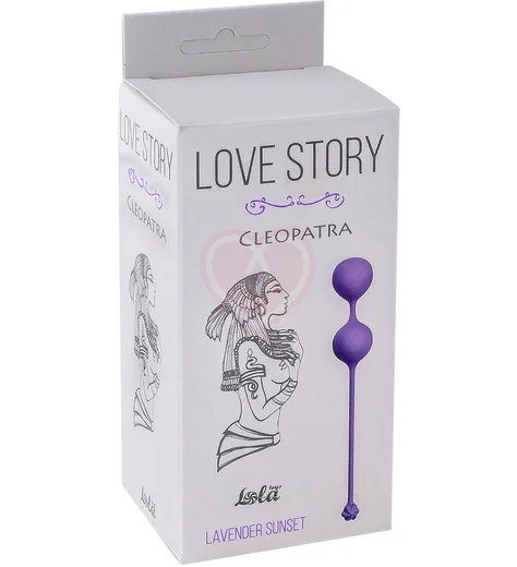Вагинальные шарики Love Story Cleopatra Lavender Sunset пурпурные фото 2