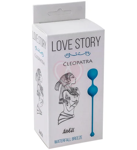Вагинальные шарики Love Story Cleopatra Waterfall Breeze синие фото 2