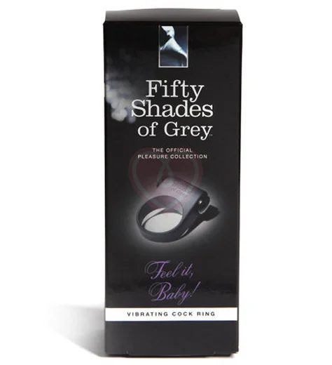 Эрекционное кольцо с вибрацией '50 оттенков серого' Feel It, Baby! Vibrating Cock Ring фото 3