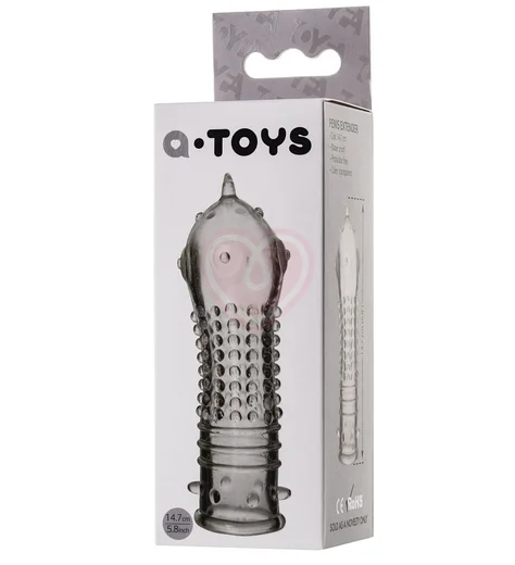 Стимулирующая насадка на пенис с шариками ToyFa A-Toys 14 см фото 2