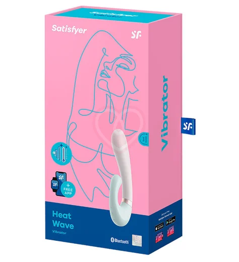 Вибратор Satisfyer Heat Wave с клиторальным стимулятором и нагревом бледно-зелёный фото 4