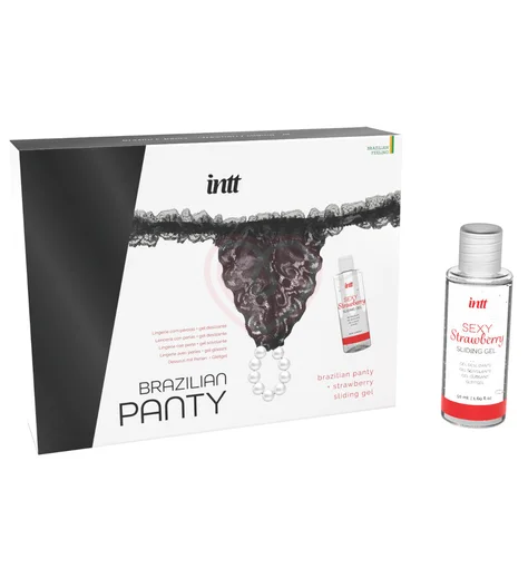 Набор Intt с гелем и бусинами Sliding Gel Strawberry чёрный фото 3