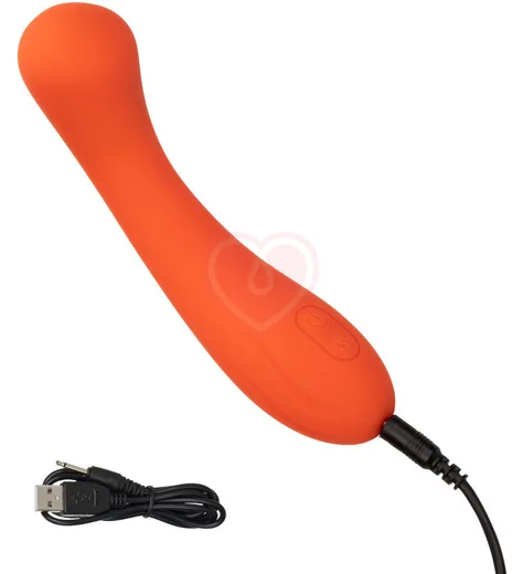 Вибратор для зоны G Stella Liquid Silicone G-Wand оранжевый фото 5