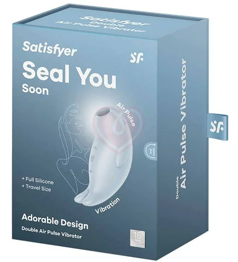 Вакуумно-волновой вибростимулятор Satisfyer Seal You Soon голубой фото 2