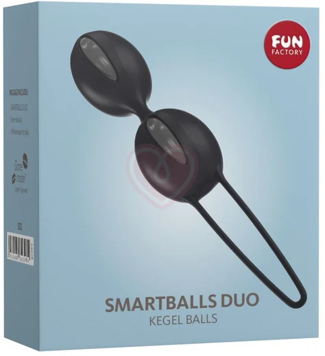 Вагинальные шарики Fun Factory Smartballs Duo черные фото 5