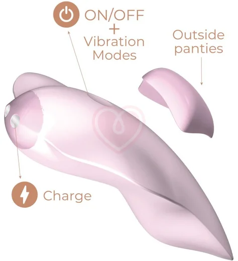 Вибратор для клитора Temptation APP с управлением через приложение розовый фото 3