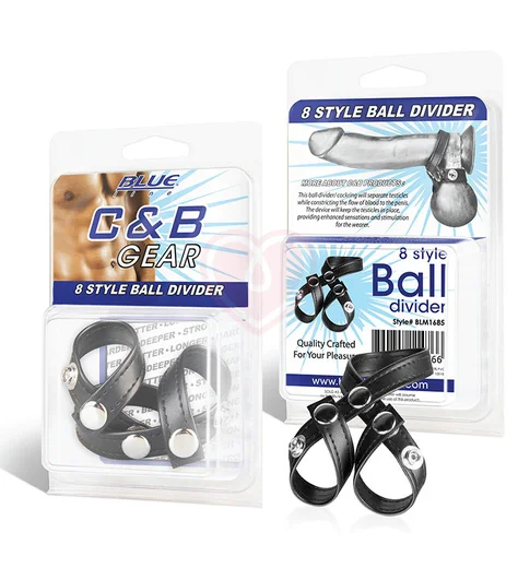 Кожаный разделитель мошонки 8 Style Ball Divider фото 2